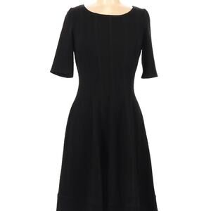 Signature by‎ Robbie Bee Little Black Textured Knit Dress Women's Size Medium